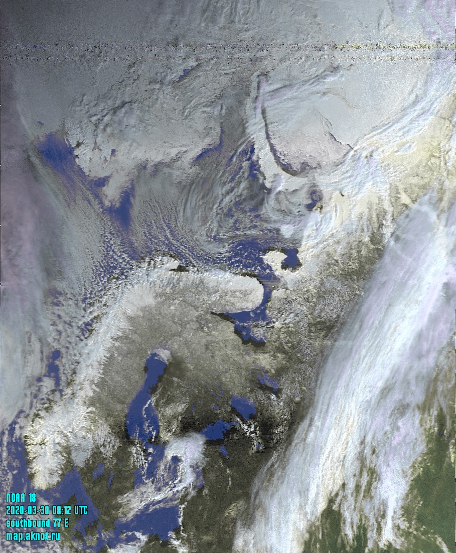 Спутниковые снимки погоды NOAA